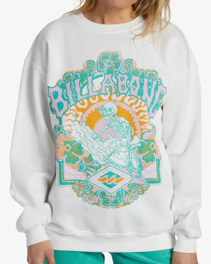 Sunny Days Sweatshirt Salt Crystal Women Billabong Sweatshirts and Fleece