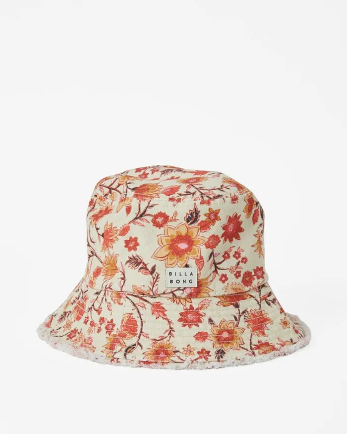 Suns Out Bucket Hat White Cap Women Billabong Hats and Beanies