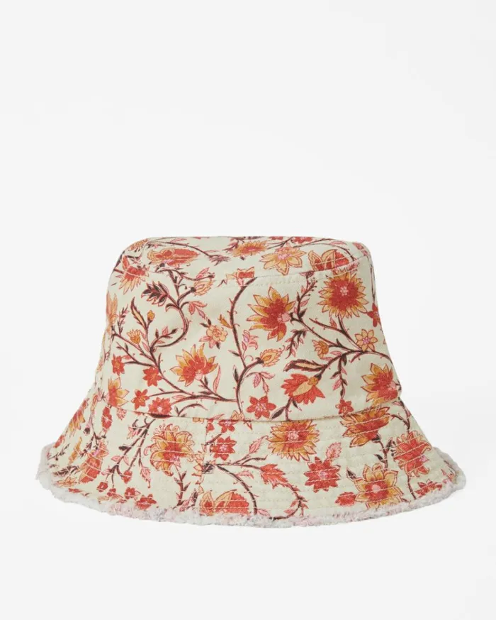 Suns Out Bucket Hat White Cap Women Billabong Hats and Beanies