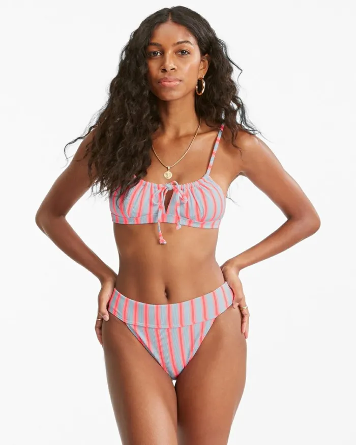 Surf Stripe Aruba Bikini Bottoms Morning Sky Women Billabong Bikinis