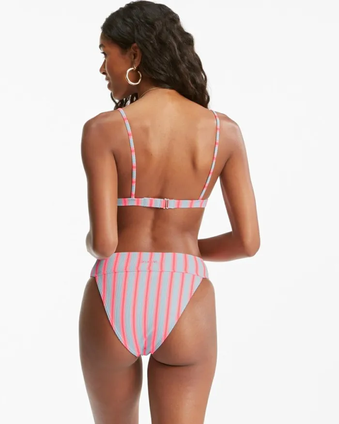 Surf Stripe Aruba Bikini Bottoms Morning Sky Women Billabong Bikinis