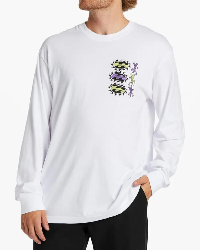 Surround Long Sleeve TShirt White Men Billabong TShirts