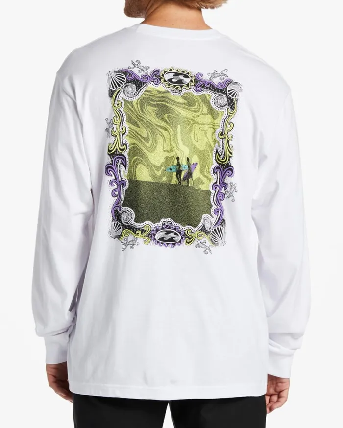 Surround Long Sleeve TShirt White Men Billabong TShirts