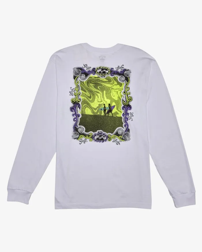 Surround Long Sleeve TShirt White Men Billabong TShirts