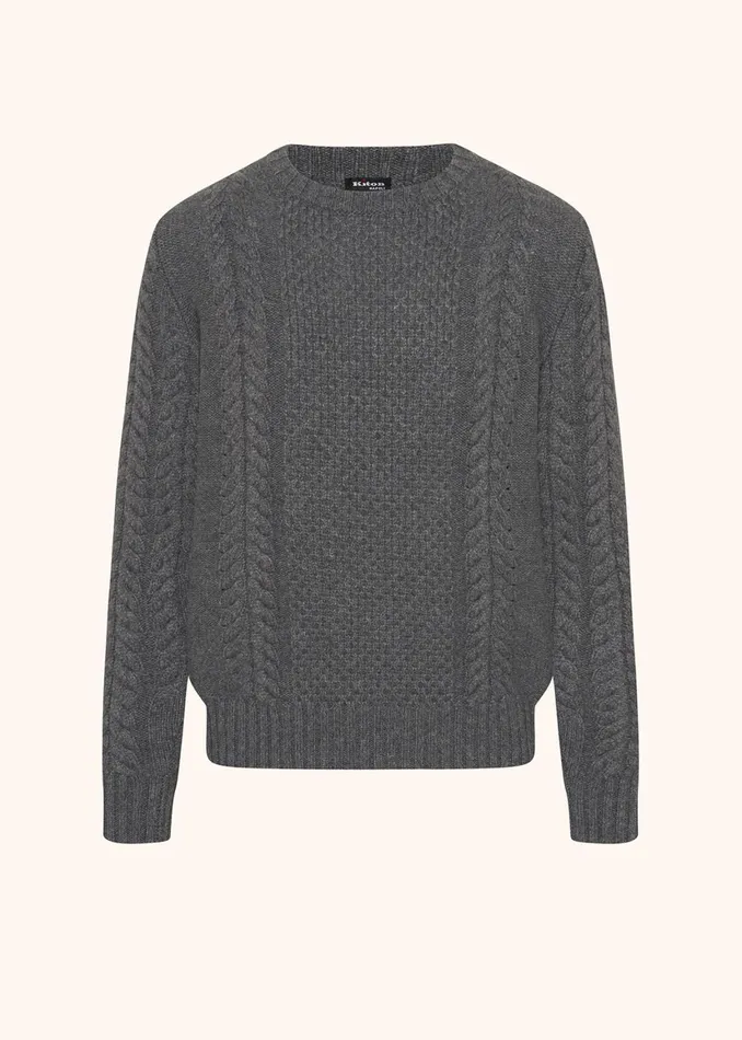 SWEATER ROUNDNECK CASHMERE Men Kiton Knitwear