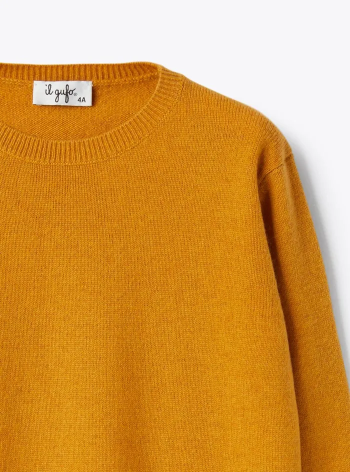 Sweaters And Cardigans Boy 216 Il Gufo Cashmere Crew Neck Sweater