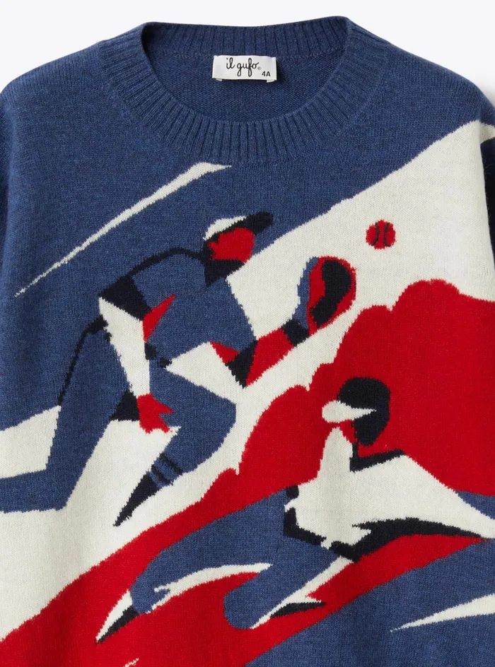 Sweaters And Cardigans Boy 216 Il Gufo Crew Neck Wool Sweater