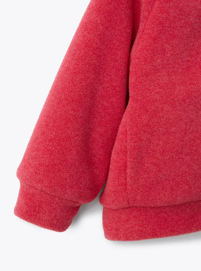 Sweatshirts Girl 216Boy 216 Il Gufo Reversible Fleece Jacket