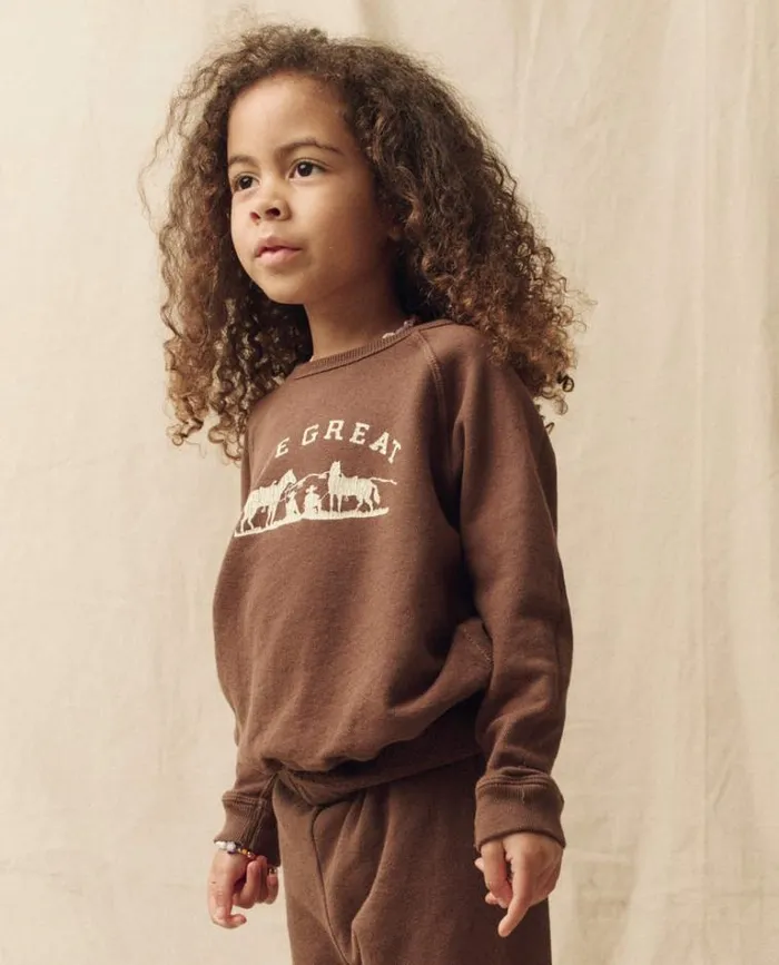 Sweatshirts Little039s The Great The Little College Sweatshirt Hickory With Gaucho Graphic