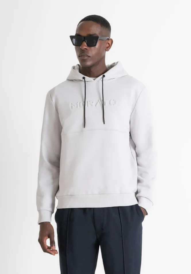 Sweatshirts Men Antony Morato Relaxed Fit Hoodie In Light Cotton Blend Sustainable Fabric Ice Sweatshirts Men Antony Morato Relaxed Fit Hoodie In Light Cotton Blend Sustainable Fabric Ice