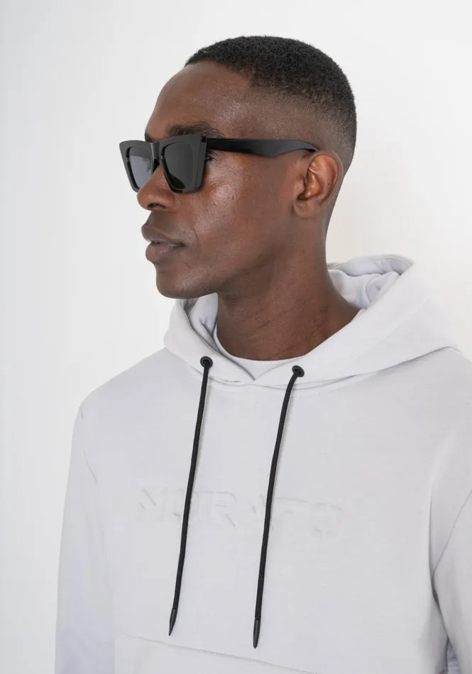 Sweatshirts Men Antony Morato Relaxed Fit Hoodie In Light Cotton Blend Sustainable Fabric Ice