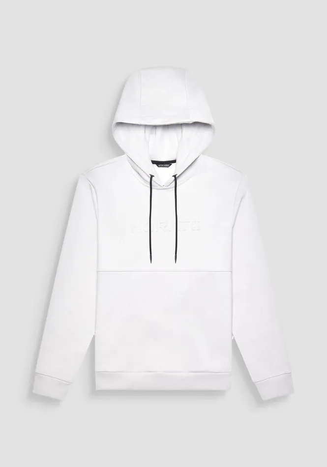 Sweatshirts Men Antony Morato Relaxed Fit Hoodie In Light Cotton Blend Sustainable Fabric Ice