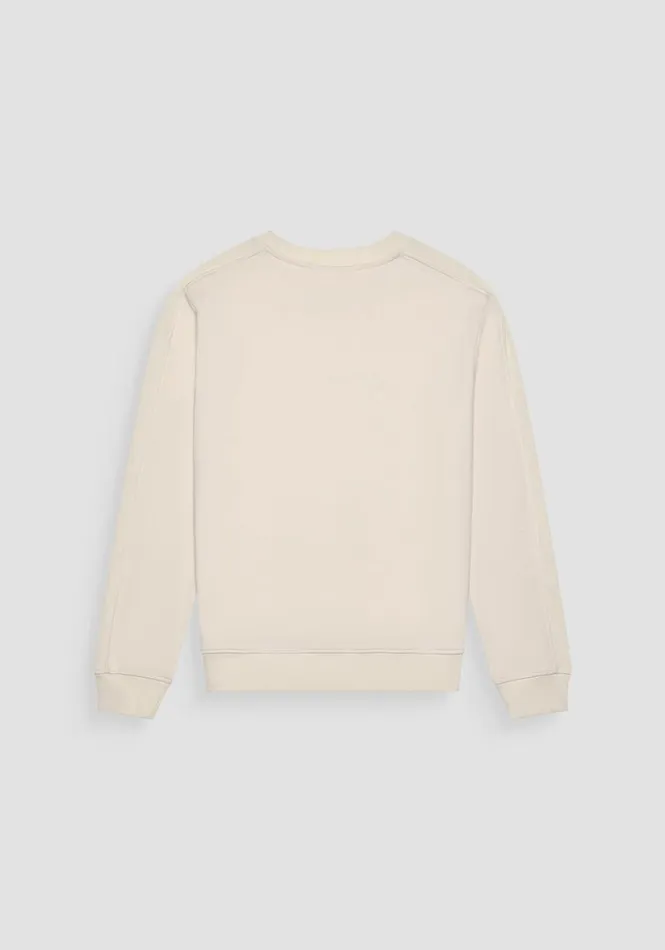 Sweatshirts Men Antony Morato Relaxed Fit Sweatshirt In Sustainable CottonBlend Fabric With Rubberised Logo Paper