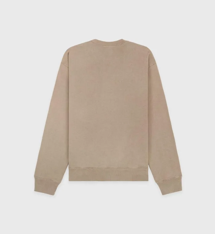 Sweatshirts Men Sporty and Rich Made In USA Crewneck 8211 EspressoWhite