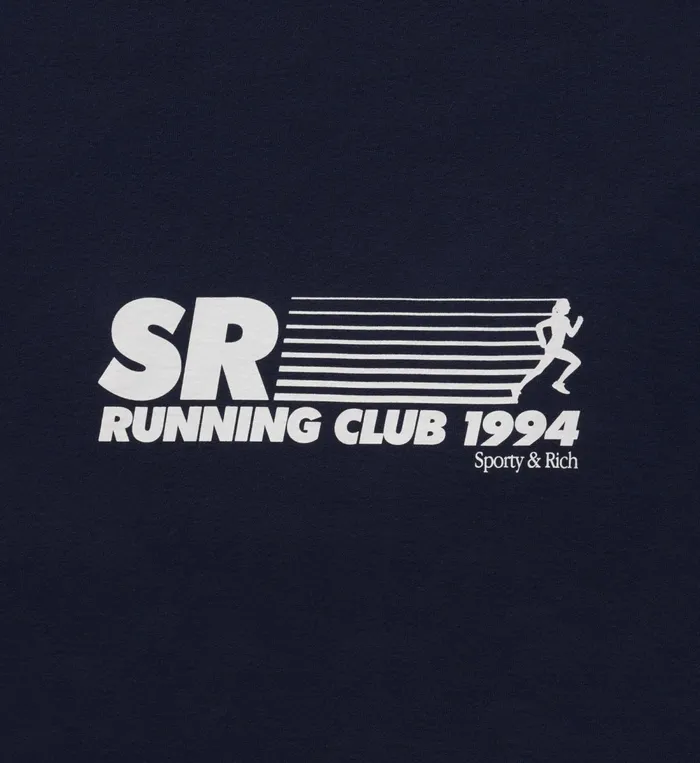 Sweatshirts Men Sporty and Rich SR Running Club Crewneck 8211 Navy