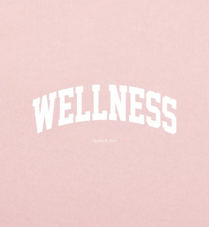 Sweatshirts Men Sporty and Rich Wellness Ivy Crewneck 8211 BalletWhite