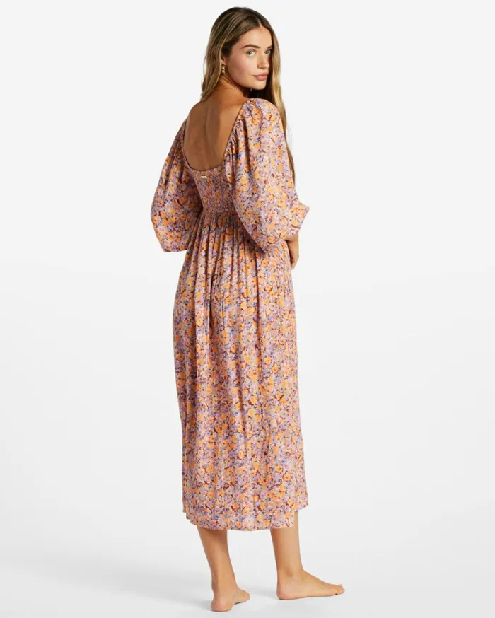 Swept Away Midi Dress Multi 1 Women Billabong Midi Dresses
