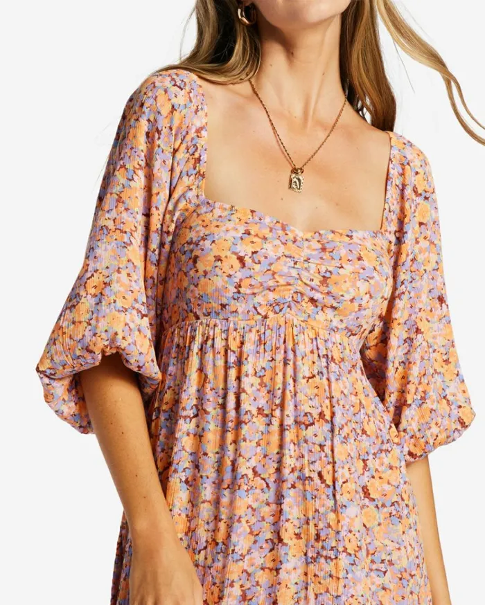 Swept Away Midi Dress Multi 1 Women Billabong Midi Dresses