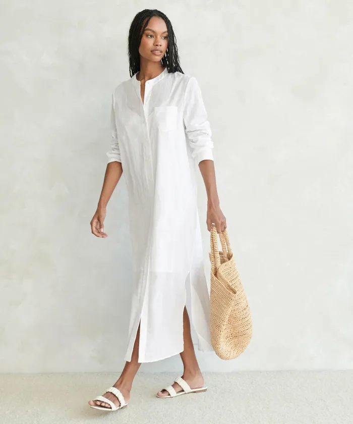 Swim and Beach Women Jenni Kayne Capri Caftan Dress Ivory