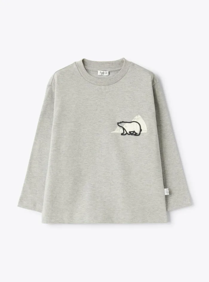 Tshirt And Polo Shirts Boy 216 Il Gufo Printed Jersey Tshirt