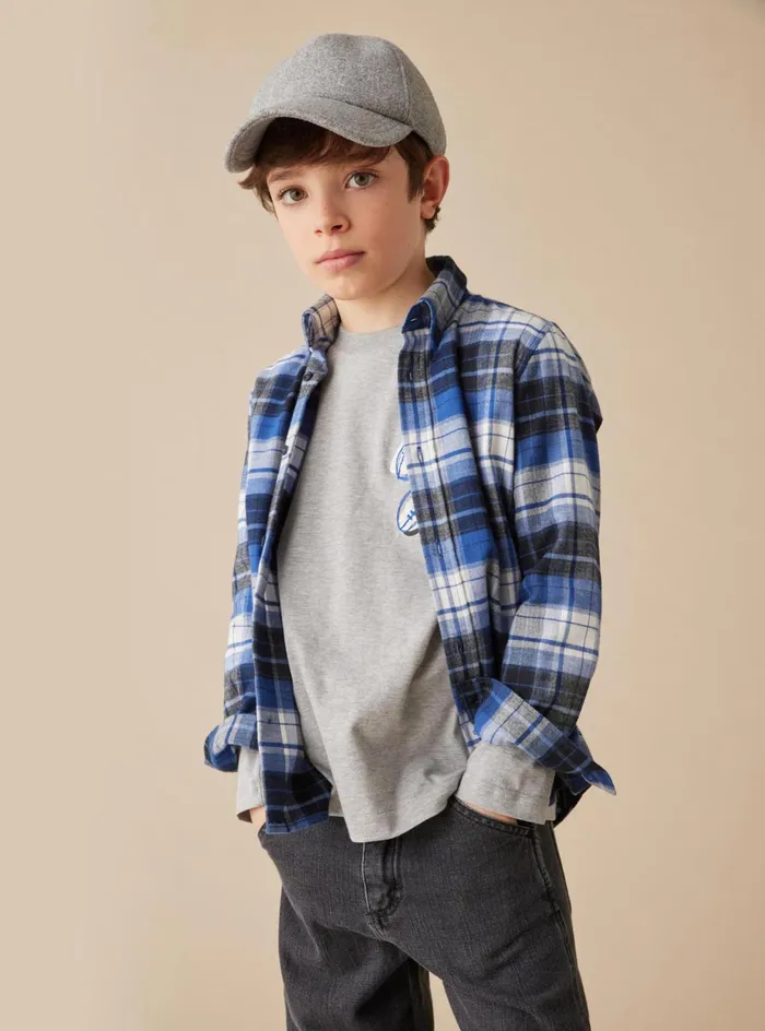 Tshirt And Polo Shirts Boy 216 Il Gufo Printed Jersey Tshirt