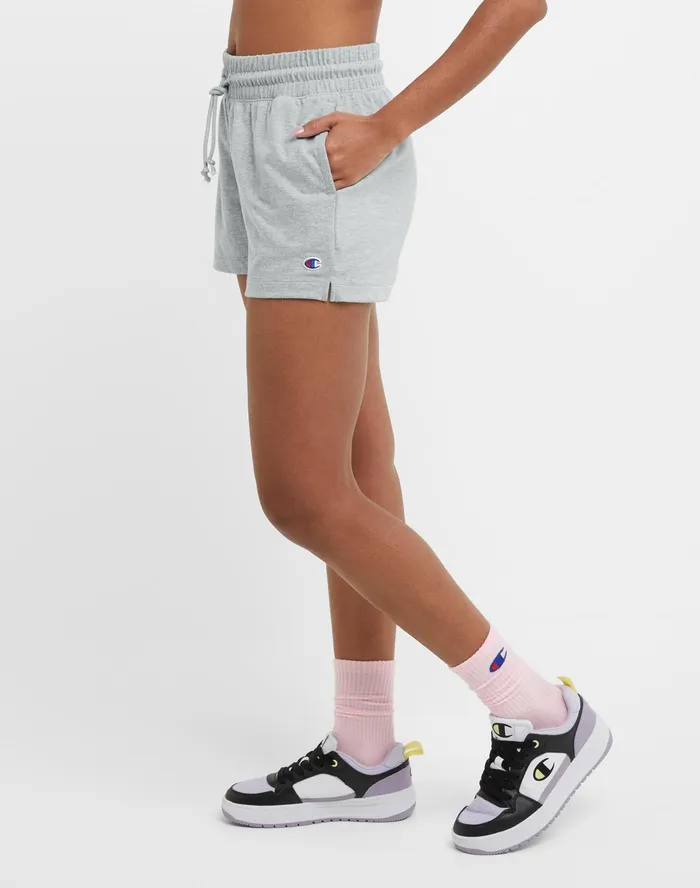 TShirt Shorts C Logo 3034 Oxford Grey Women Champion Shorts