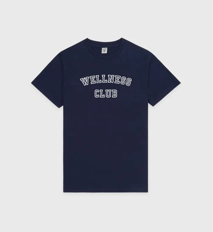 TShirts and Tops Women Sporty and Rich Wellness Club TShirt 8211 NavyWhite