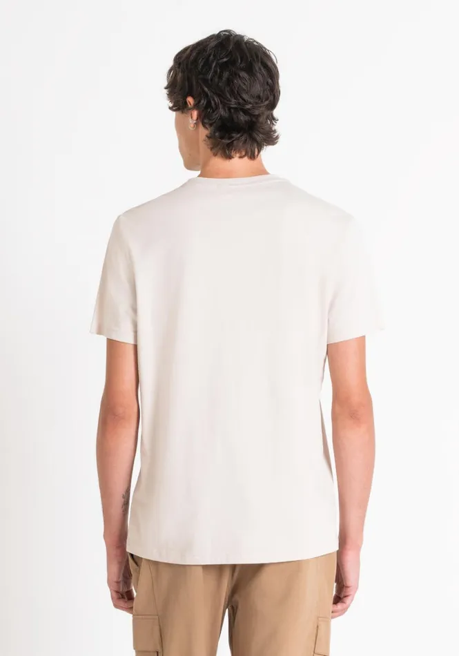 TShirts And Polo Men Antony Morato Regular Fit TShirt In Cotton Jersey With Logo Paper