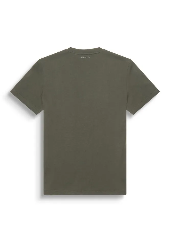 TShirts And Polo Men Antony Morato Regular Fit TShirt In Cotton Jersey With Rubberised Tiger Print Dark Olive Green