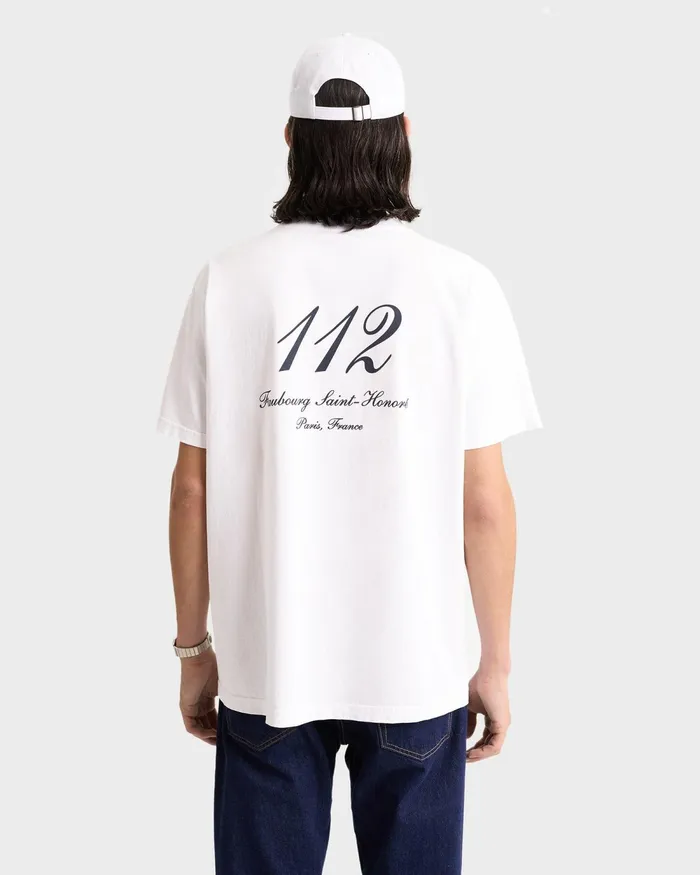TShirts Men Sporty and Rich Faubourg T Shirt 8211 WhiteNavy