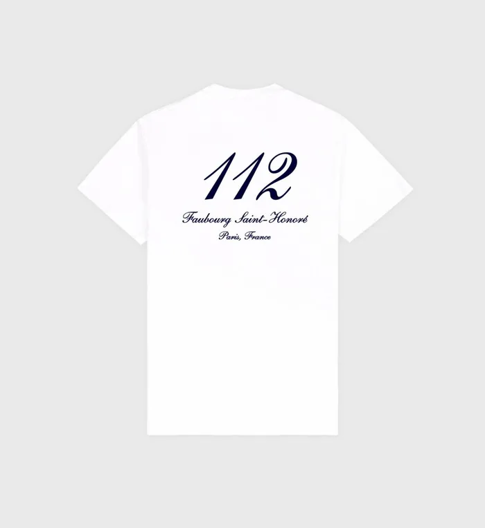 TShirts Men Sporty and Rich Faubourg T Shirt 8211 WhiteNavy