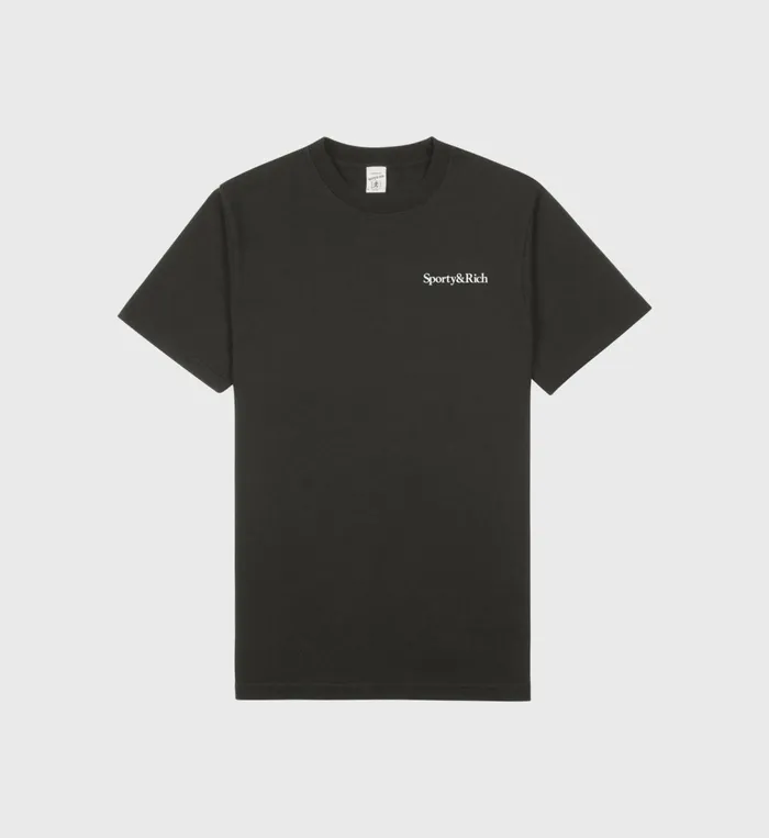 TShirts Men Sporty and Rich Health Is Wealth TShirt 8211 Faded BlackWhite