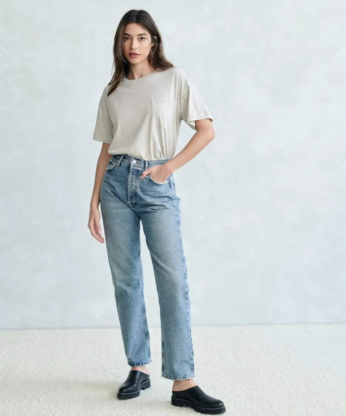 Tees and Tanks Women Jenni Kayne Vintage Pocket Tee Dove