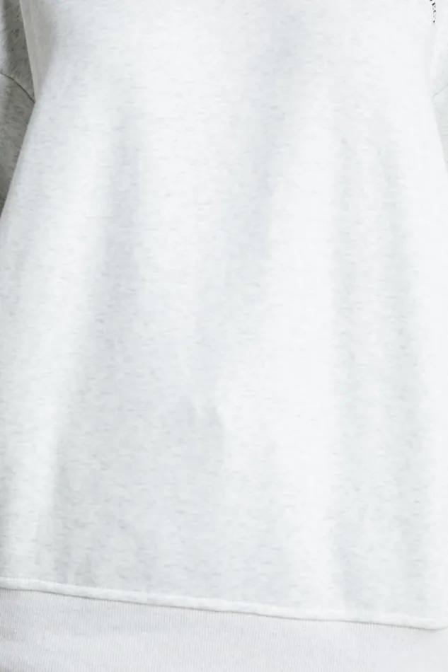 The Hunger Project X Showpo 8211 THP Crew Neck Sweatshirt In White Marle Women Showpo Activewear