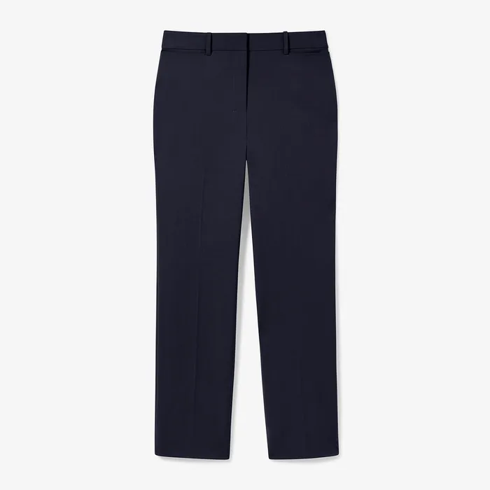 The Smith Straight Trouser 8211 Washable Wool Twill Dark Navy Women Suiting M M LaFleur