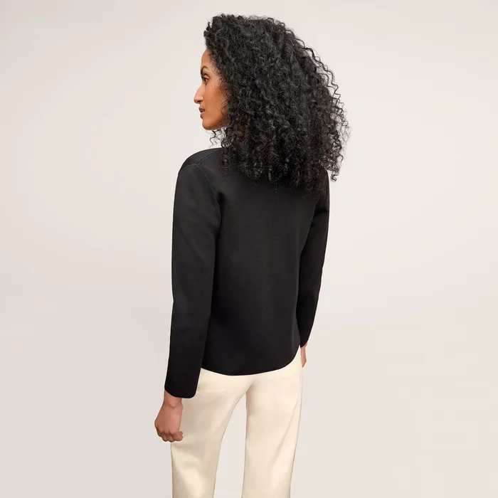 The Woolf Jardigan Black Sweaters M M LaFleur Women