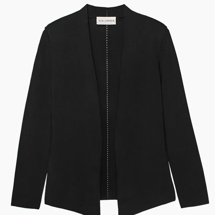 The Woolf Jardigan Black Sweaters M M LaFleur Women