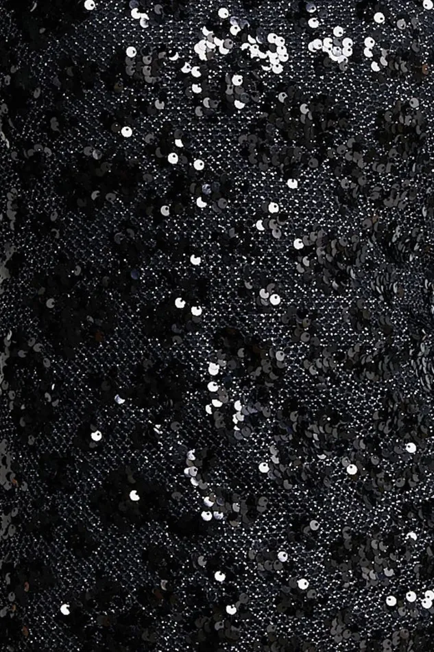 Tisdale Mini Dress 8211 Halter Sequin Shift Dress In Black Women Showpo Dresses