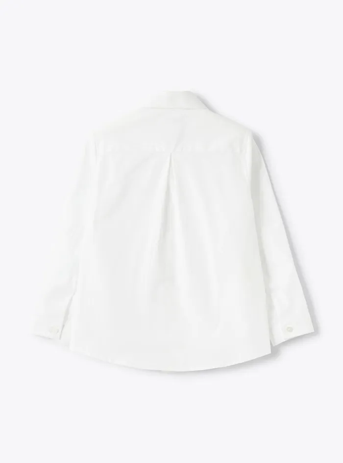Top And Shirts Girl 216 Il Gufo Cotton Poplin Shirt