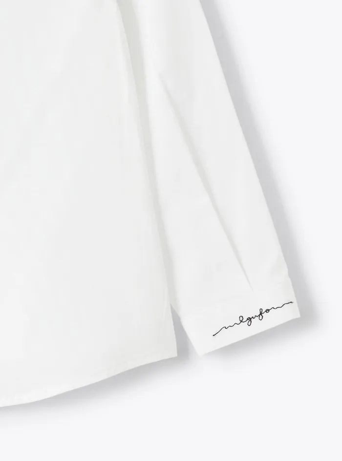 Top And Shirts Girl 216 Il Gufo Cotton Poplin Shirt