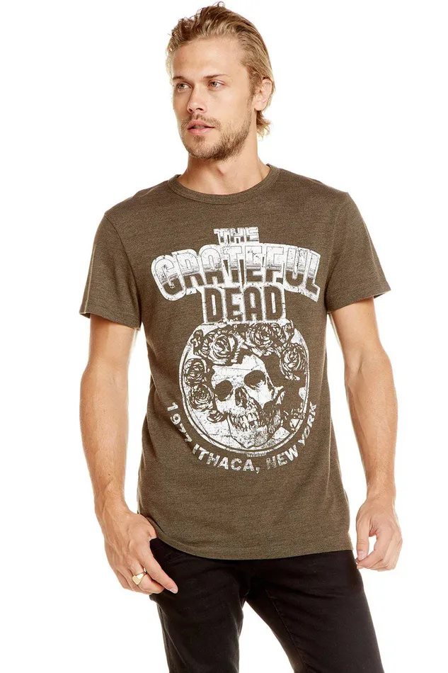 Tops Chaser Brand Mens GRATEFUL DEAD 1977 ITHACA NY
