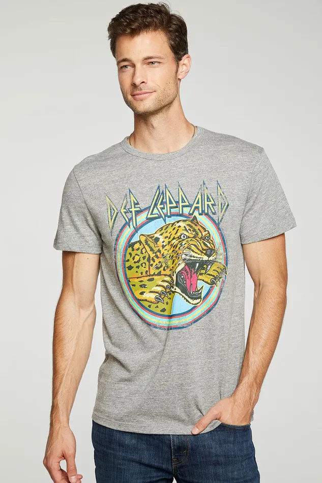 Tops Def Leppard Retro Animal Chaser Brand Mens
