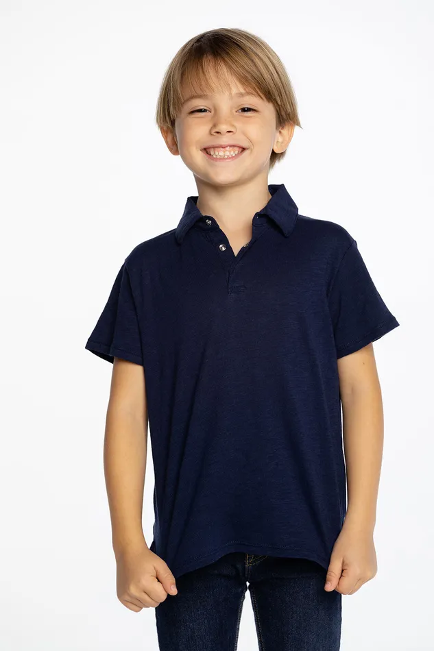 Tops Gauze Jersey Short Sleeve Polo Chaser Brand Boys
