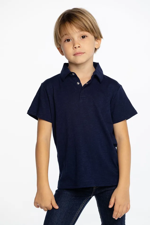 Tops Gauze Jersey Short Sleeve Polo Chaser Brand Boys
