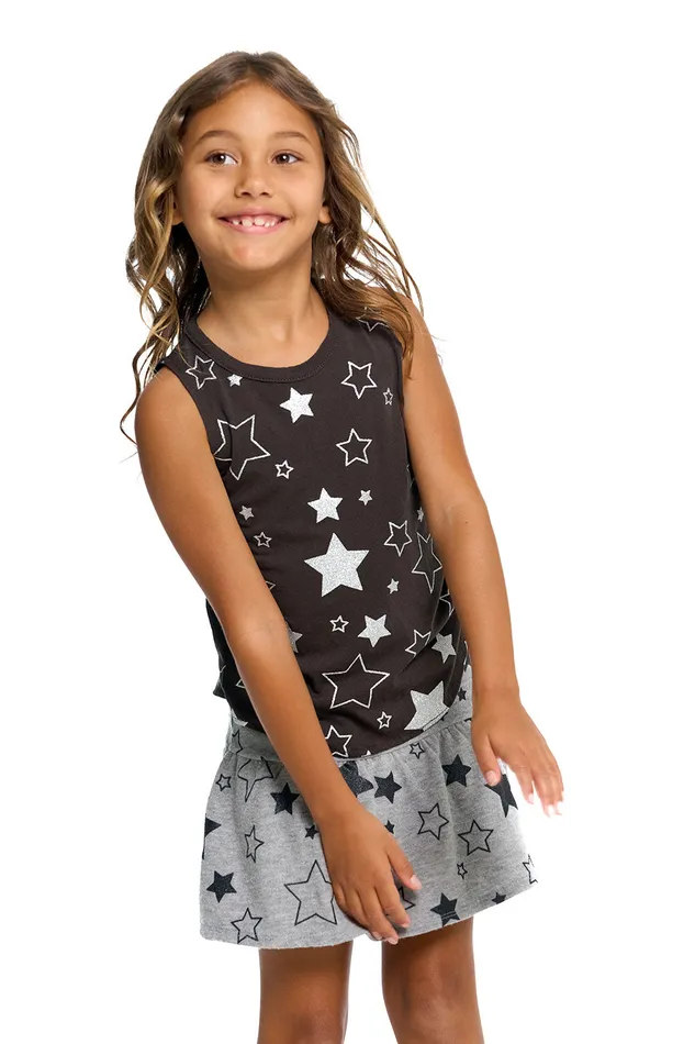 Tops Glitter Stars Chaser Brand Girls Tops Glitter Stars Chaser Brand Girls