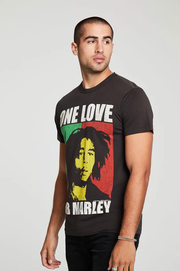 Tops Mens Bob Marley One Love Chaser Brand