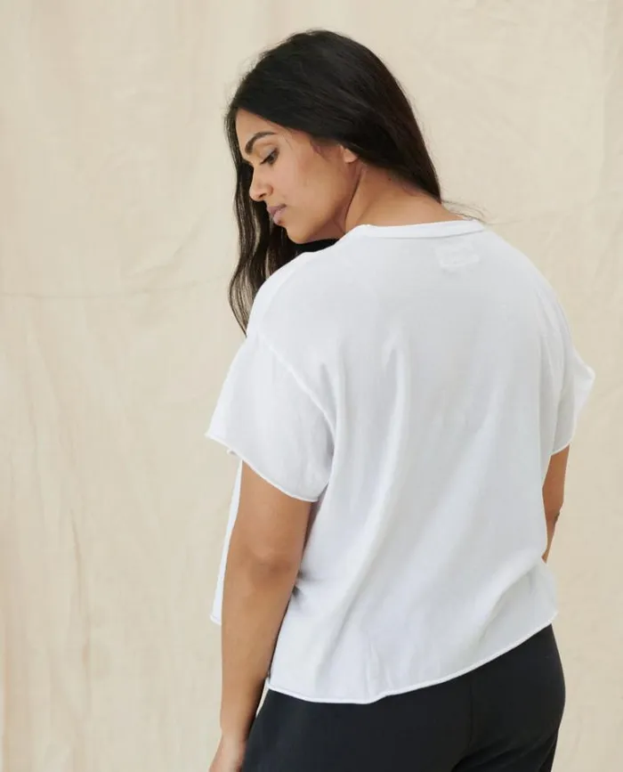 Tops Women039s The Great The Crop Tee True White