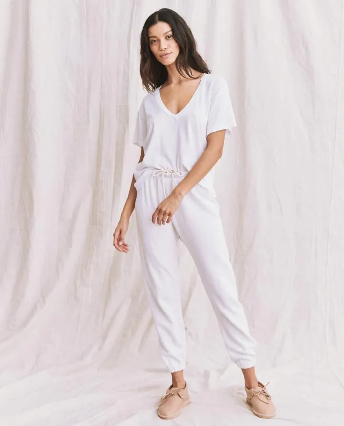 Tops Women039s The Great The VNeck Tee True White