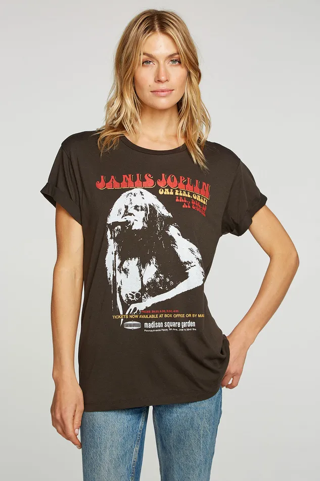Tops Womens Chaser Brand Janis Joplin Madison Square Garden