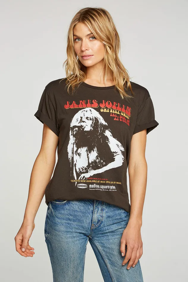 Tops Womens Chaser Brand Janis Joplin Madison Square Garden
